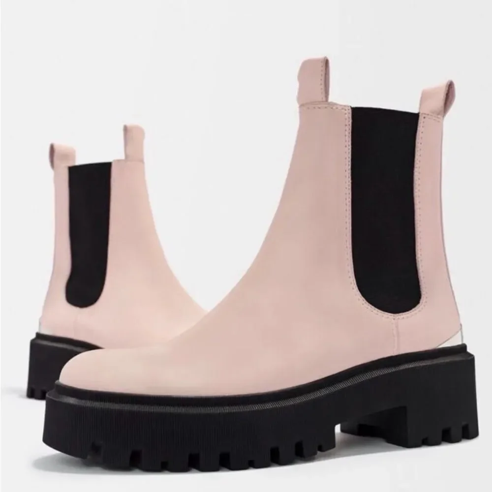 NEW in Box Maje Rose Pale Platform Chelsea Boot 39